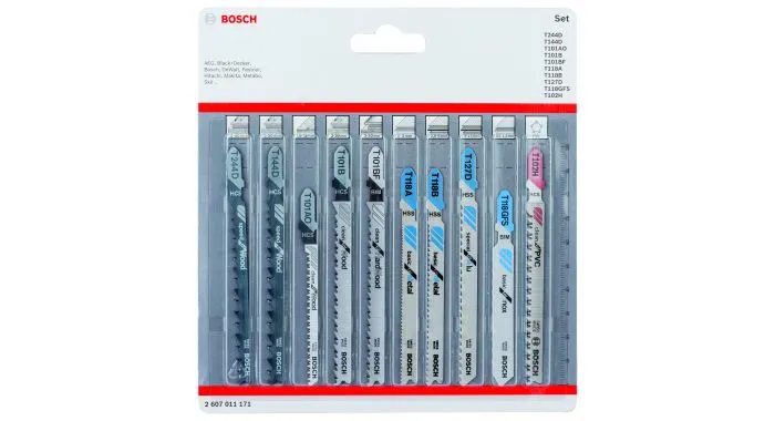 Bosch 2607011171 10-delige Decoupeerzaagbladenset - All In One 1 Bosch 2607011171 10-delige Decoupeerzaagbladenset - All In One