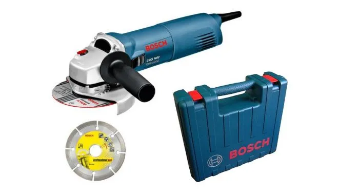 Bosch GWS 1400 Haakse Slijper Incl. Diamantzaagblad In Koffer - 1400W - 125mm - 0601824900 1 Bosch GWS 1400 Haakse Slijper Incl. Diamantzaagblad In Koffer - 1400W - 125mm - 0601824900