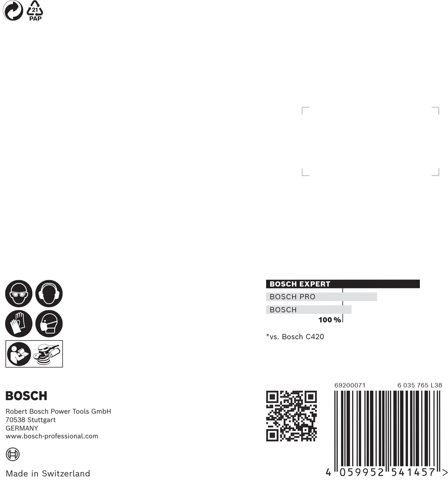 Bosch 2608900807 EXPERT Schuurvel C470 Best For Wood And Paint, Diameter 125 Mm, Korrel 120, 8 Gaten, 5x 3 Bosch 2608900807 EXPERT Schuurvel C470 Best For Wood And Paint, Diameter 125 Mm, Korrel 120, 8 Gaten, 5x - Image 3