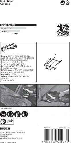 Bosch 2608900019 EXPERT StarlockPlus CoatedCarbide Invalzaagblad PAIZ 32 AIT Carbide - Metal - 32x50mm -Bosch Winkel d4b372d633e0882ee0214d6bddad90f4