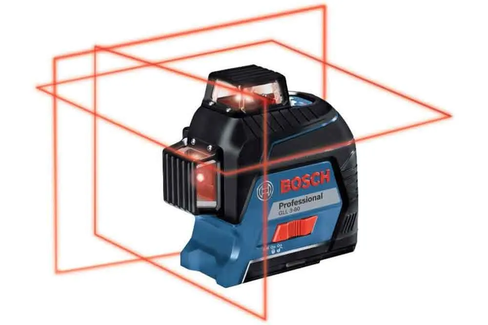 Bosch GLL 3-80 Kruislijnlaser In Koffer - 40m - 0601063S00 1 Bosch GLL 3-80 Kruislijnlaser In Koffer - 40m - 0601063S00
