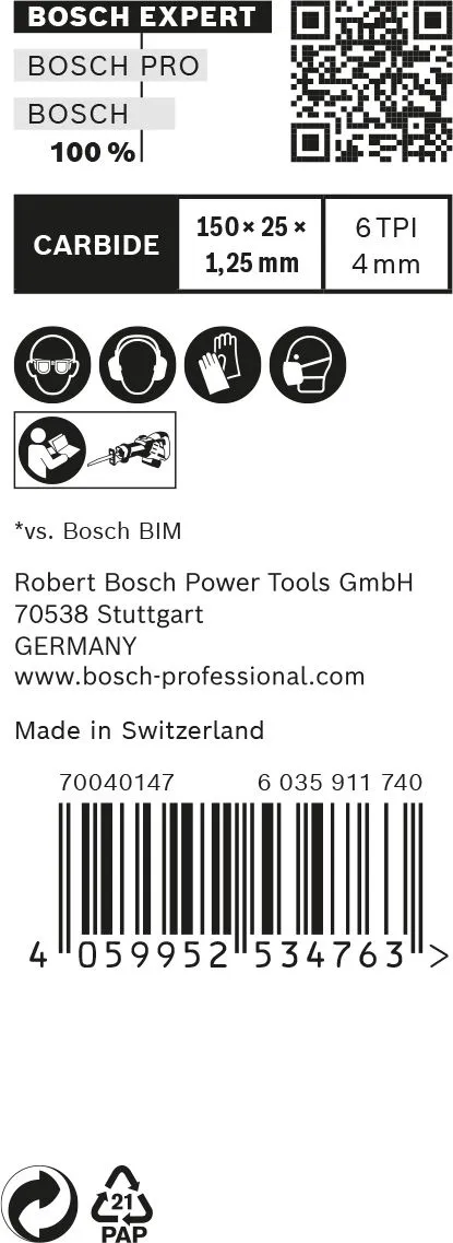 Bosch 2608900386 EXPERT Reciprozaagblad S956DHM 10st Window Demolition 3 Bosch 2608900386 EXPERT Reciprozaagblad S956DHM 10st Window Demolition - Image 3