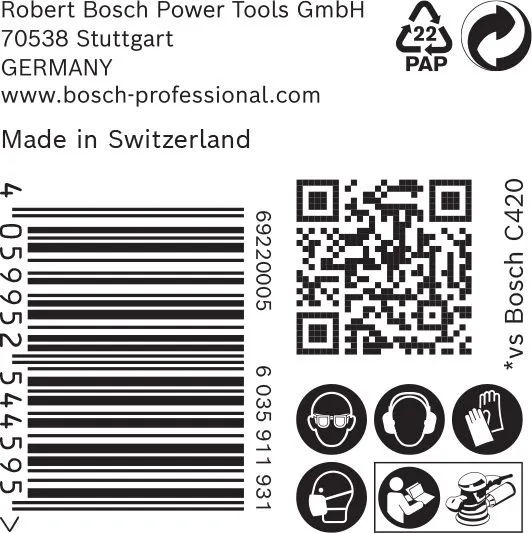 Bosch 2608901121 EXPERT Schuurvel C470 Best For Wood And Paint - 125mm - K220 - 8 Gaten (50st) 3 Bosch 2608901121 EXPERT Schuurvel C470 Best For Wood And Paint - 125mm - K220 - 8 Gaten (50st) - Image 3