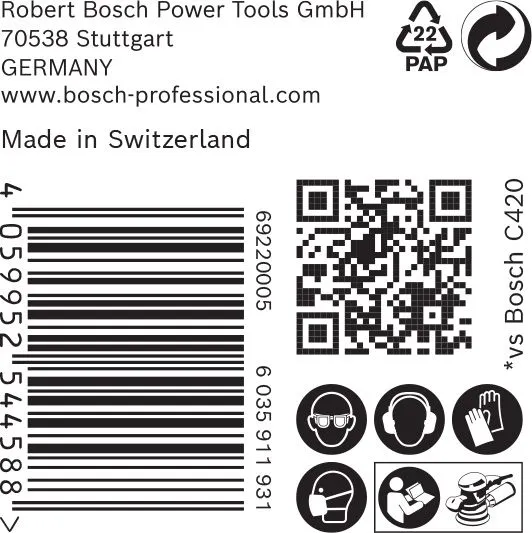 Bosch 2608901120 EXPERT Schuurvel C470 Best For Wood And Paint - 125mm - K150 - 8 Gaten (50st) 3 Bosch 2608901120 EXPERT Schuurvel C470 Best For Wood And Paint - 125mm - K150 - 8 Gaten (50st) - Image 3